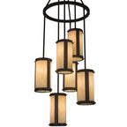 24 Inch 6 Light Chandelier