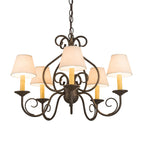 25 Inch 5 Light Chandelier