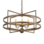 36 Inch 6 Light Chandelier
