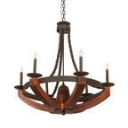 34 Inch 6 Light Chandelier