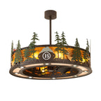Boulders 44 Inch 8 Light Chandelier