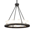 36 Inch 12 Light Chandelier