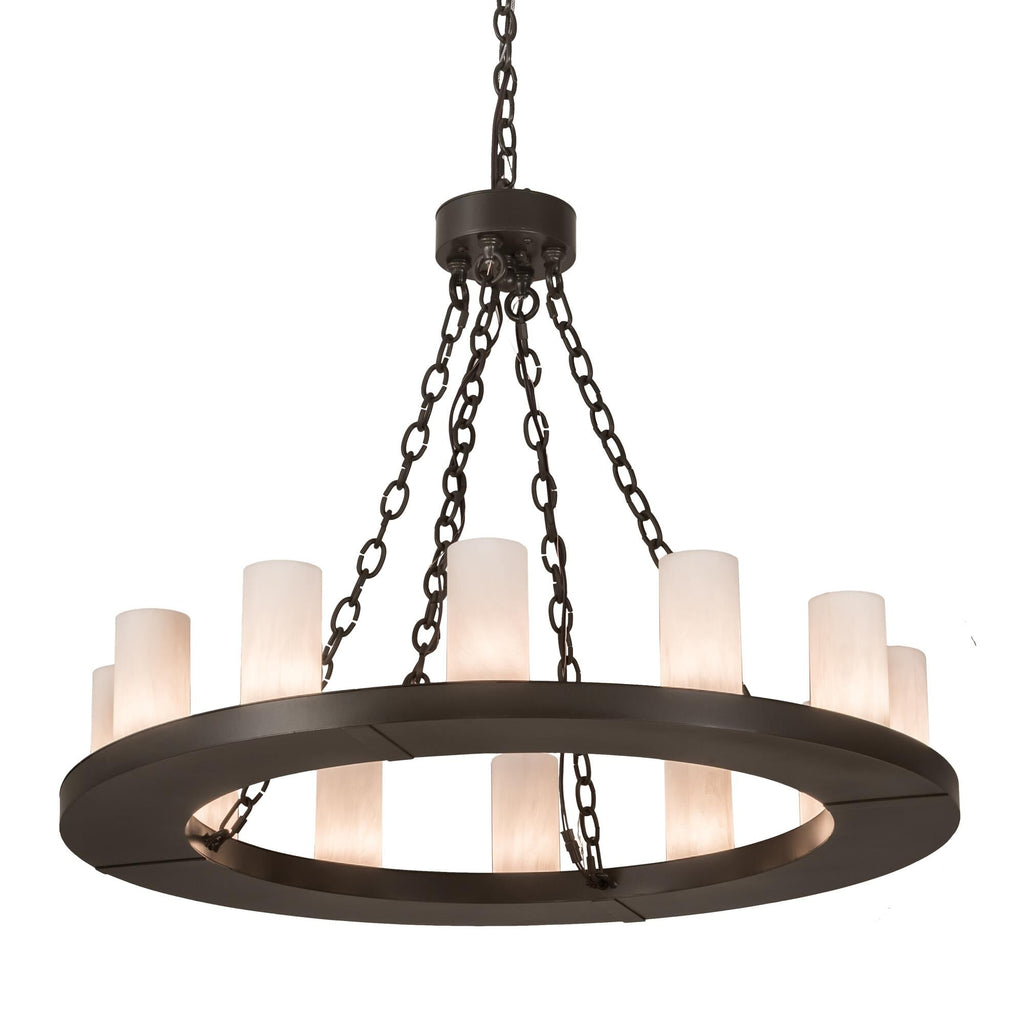 36 Inch 12 Light Chandelier