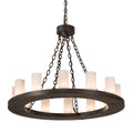 36 Inch 12 Light Chandelier