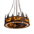 Tall Pines 45 Inch 8 Light Chandelier