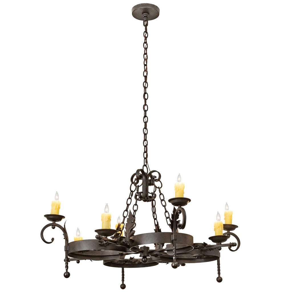Andorra 42 Inch 8 Light Chandelier