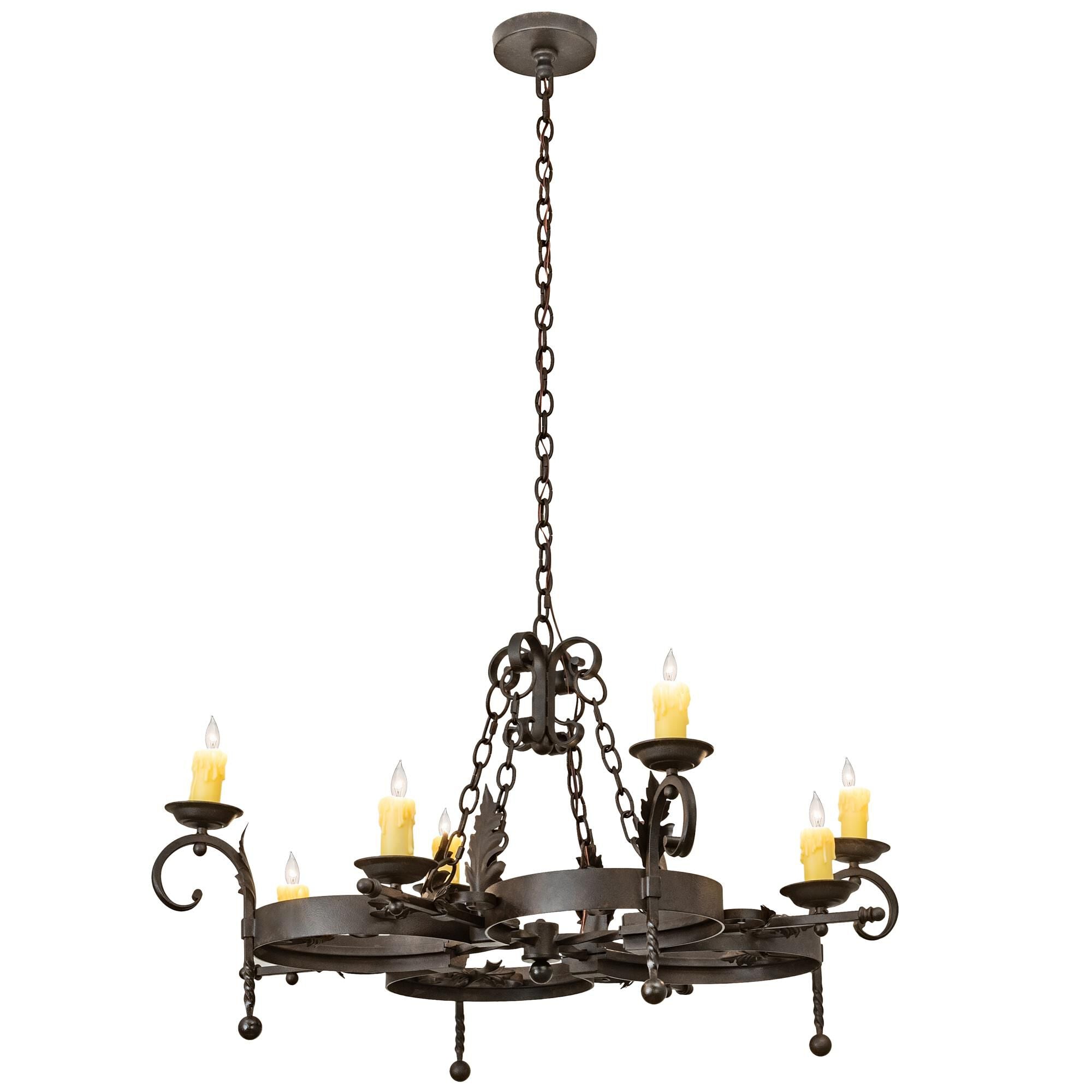 Andorra 42 Inch 8 Light Chandelier