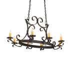 Handforged 51 Inch 2 Light Chandelier