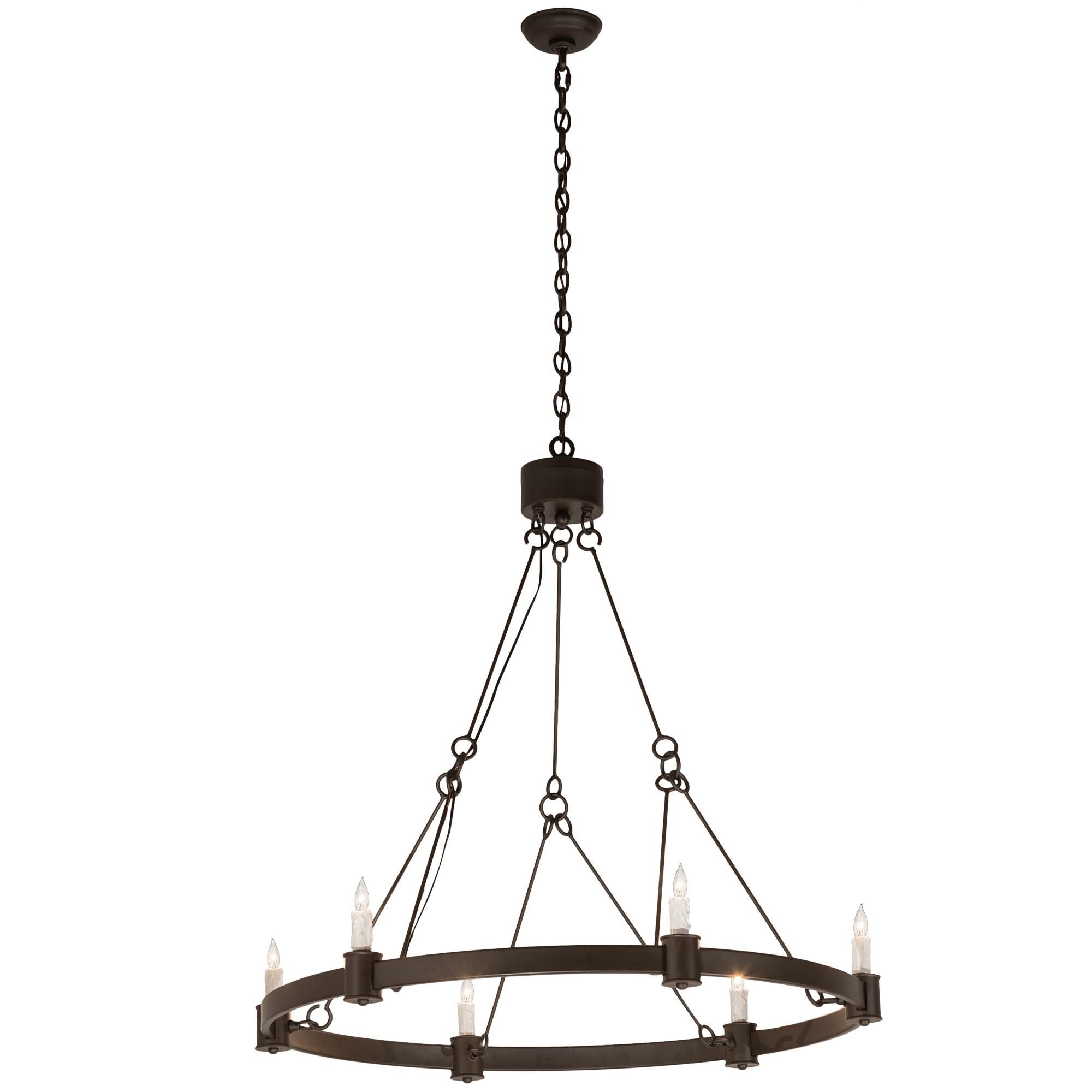 Kenosha 36 Inch 6 Light Chandelier