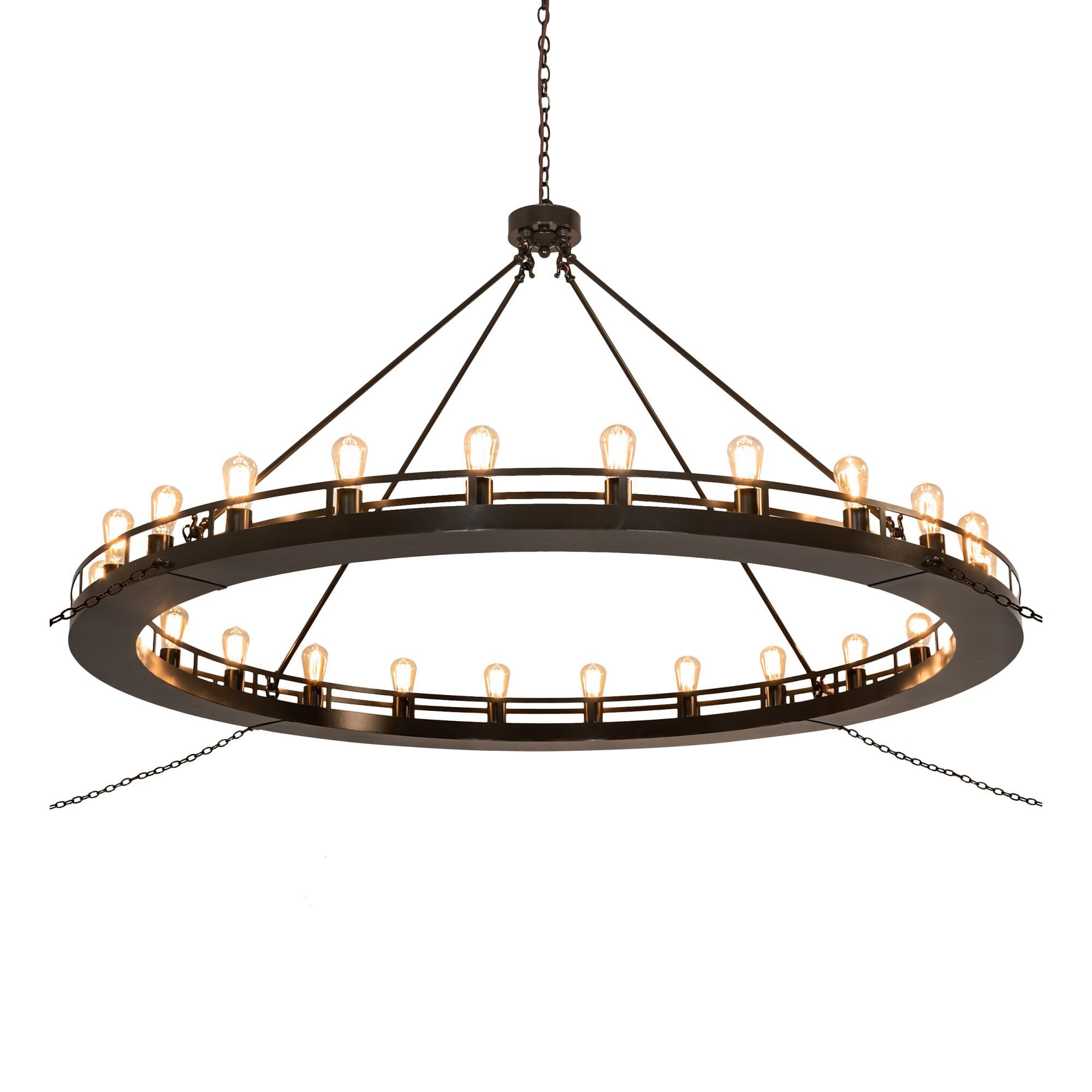 Barbury 72 Inch 2 Light Chandelier