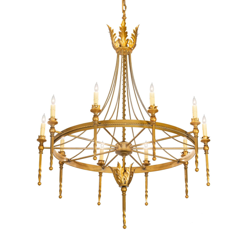 Amaury 36 Inch 10 Light Chandelier