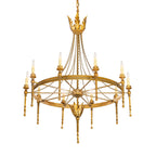 Amaury 36 Inch 10 Light Chandelier