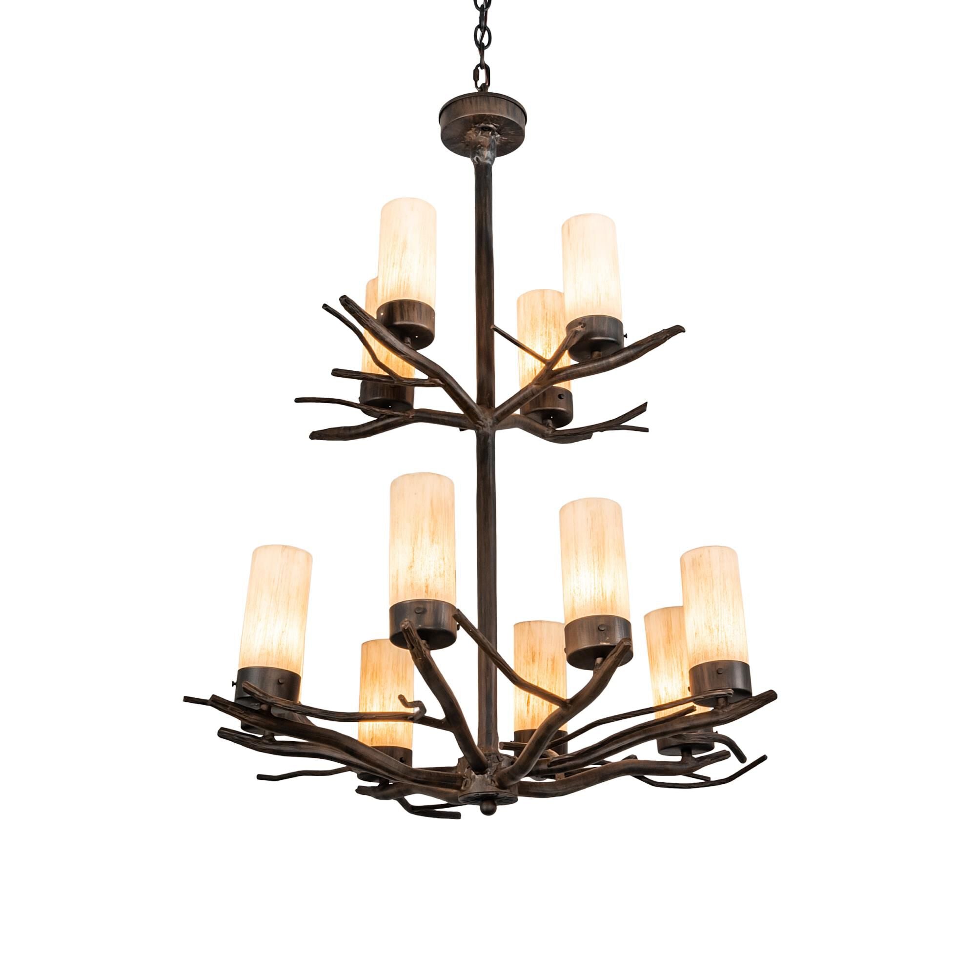 Winter Solstice 30 Inch 12 Light Chandelier