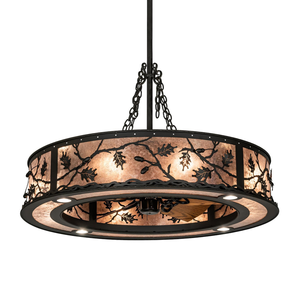 Meyda Lighting Oak Leaf &amp; Acorn 45 Inch Chandelier