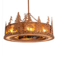 Tall Pines 45 Inch 3 Light Chandelier