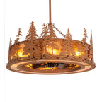 Tall Pines 45 Inch 3 Light Chandelier