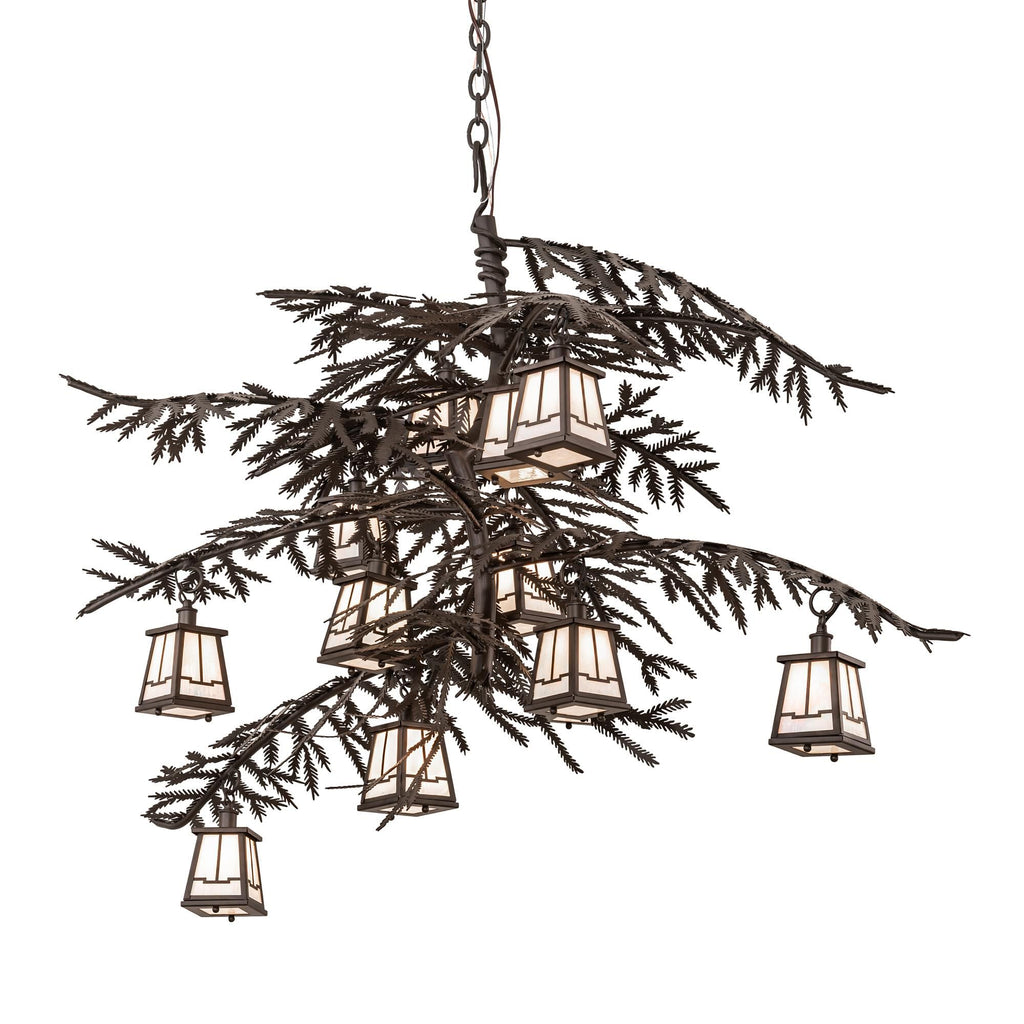Pine Branch 54 Inch 2 Light Chandelier