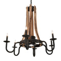 Barrel Stave 36 Inch 6 Light Chandelier