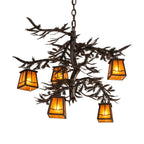 Pine Branch 29 Inch 2 Light Chandelier
