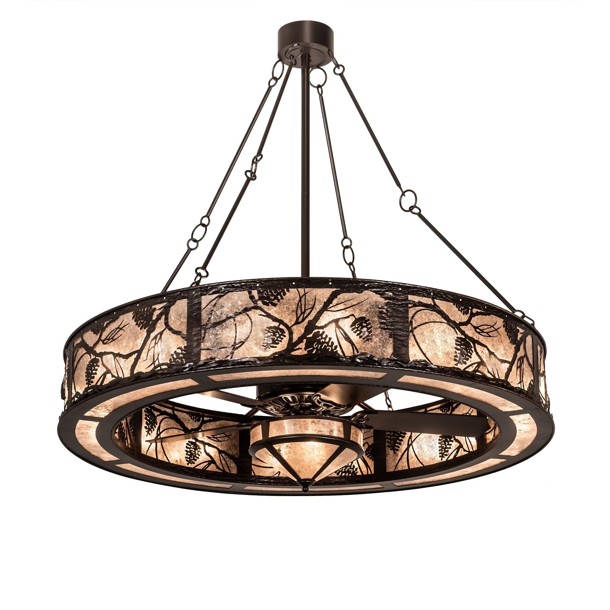 Whispering Pines 56 Inch 2 Light Chandelier