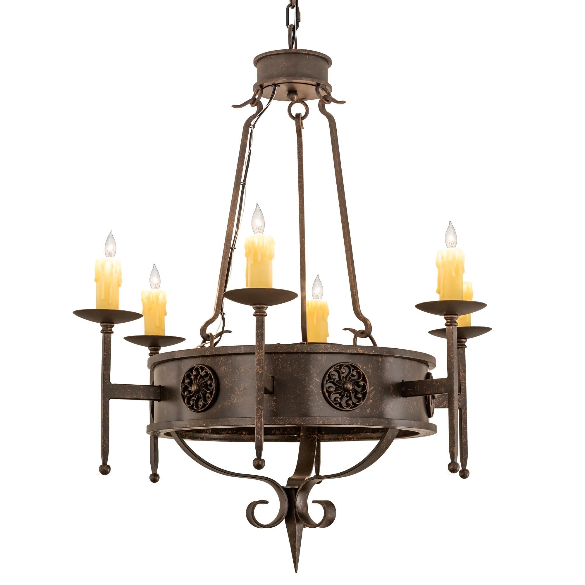 Lorenzo 30 Inch 8 Light Chandelier