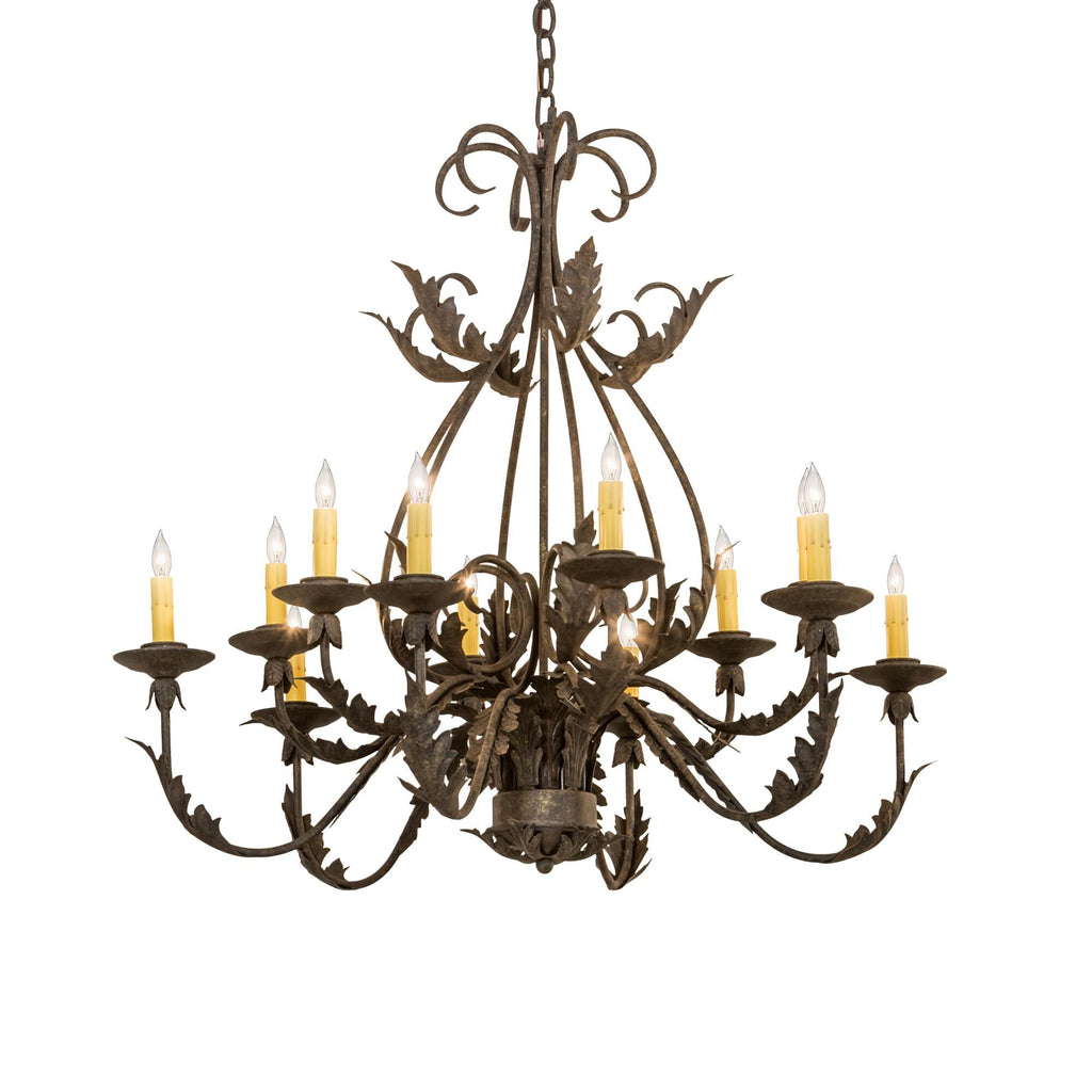 French Elegance 36 Inch 8 Light Chandelier