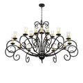 Sienna 72 Inch 8 Light Chandelier
