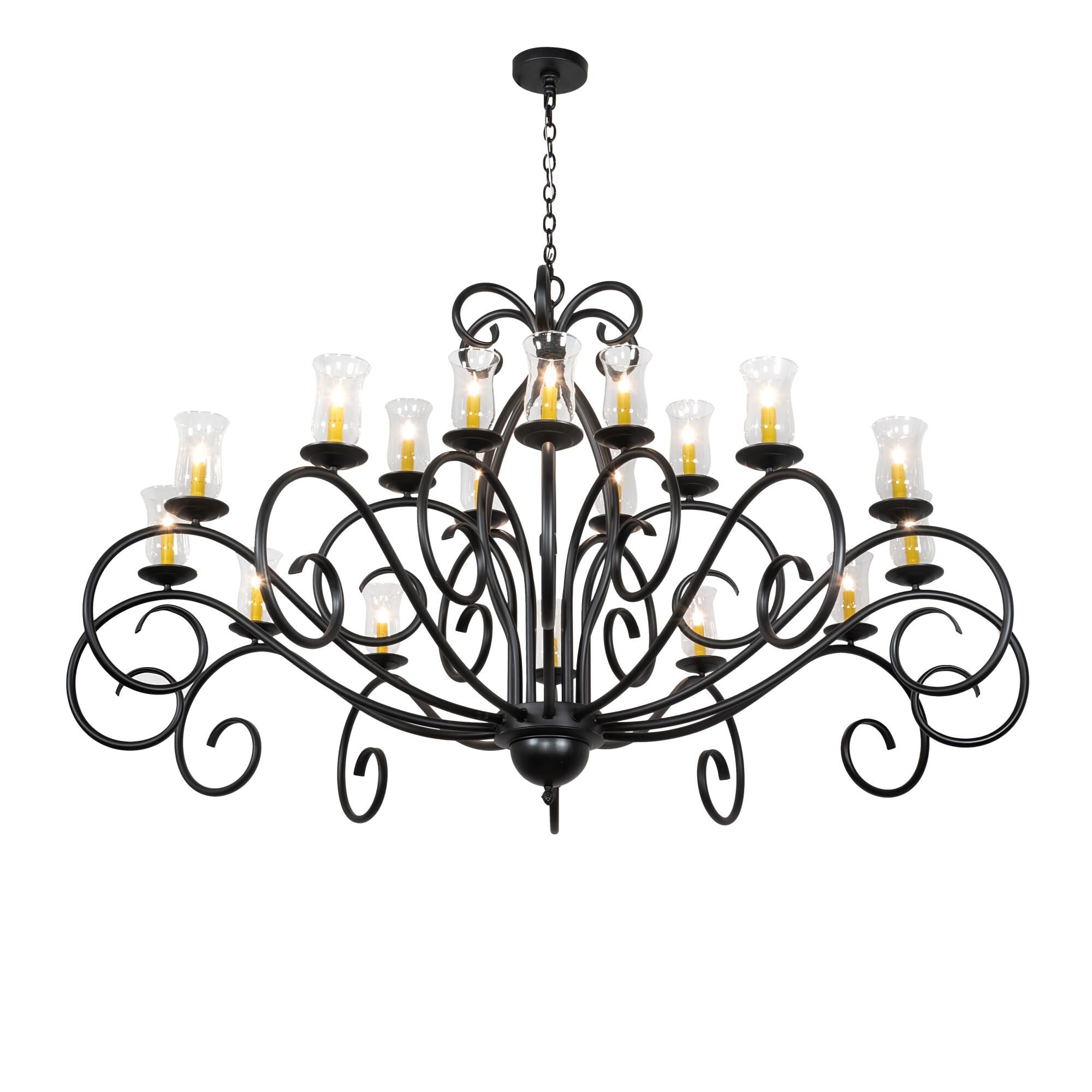 Sienna 72 Inch 8 Light Chandelier