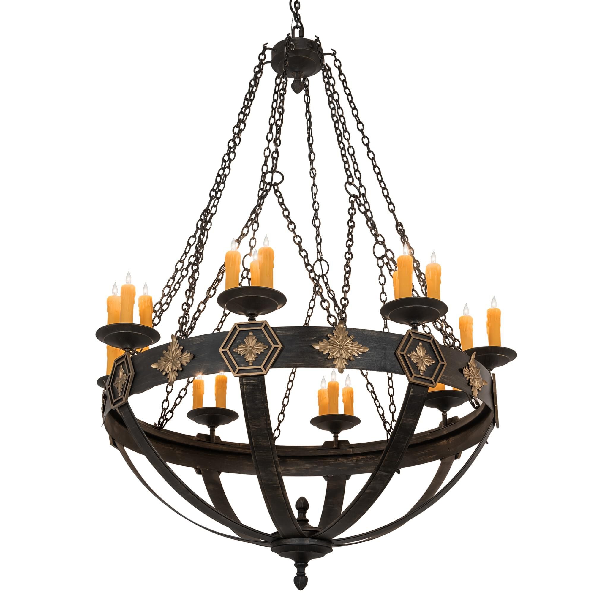 Neapolis 60 Inch 24 Light Chandelier