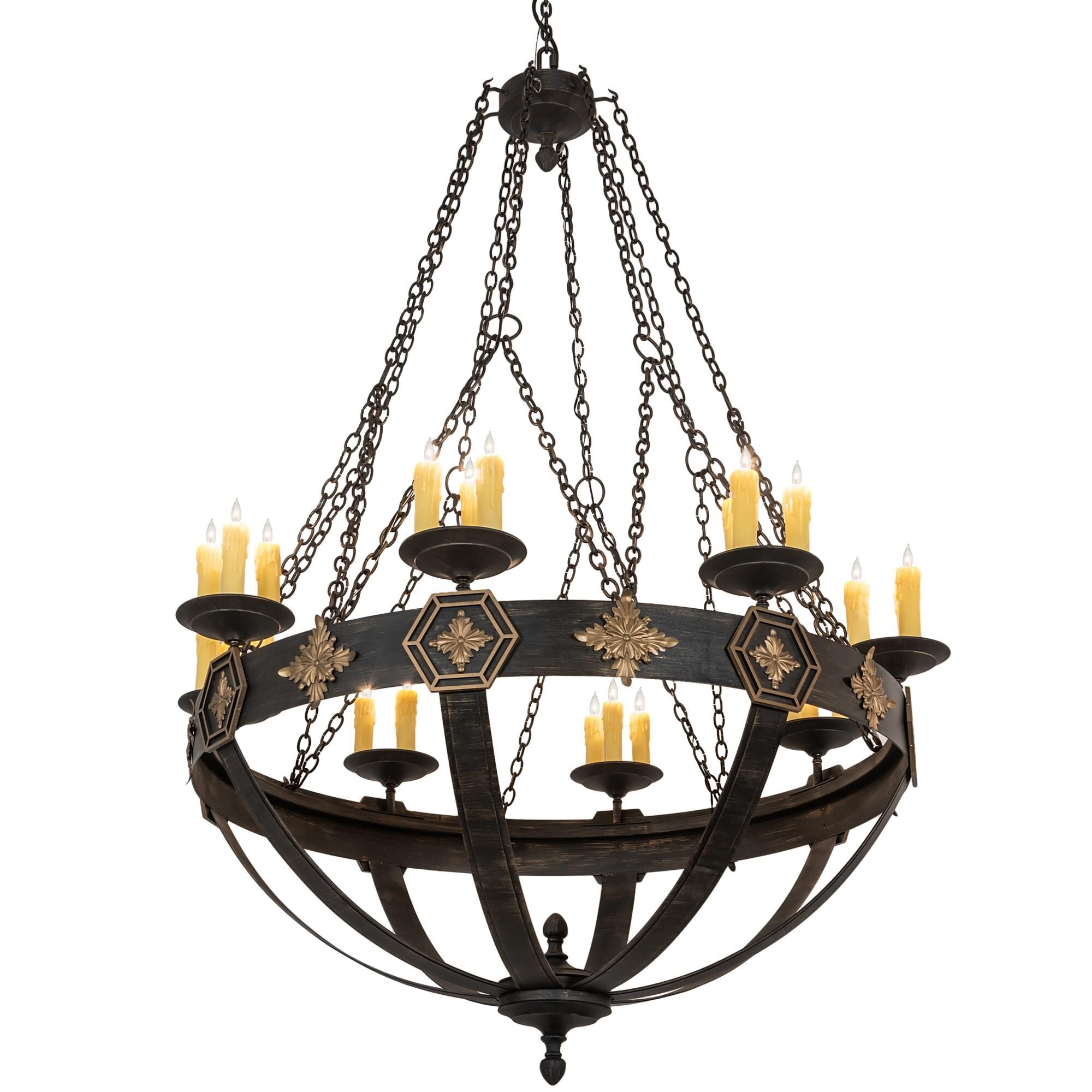 Neapolis 60 Inch 24 Light Chandelier