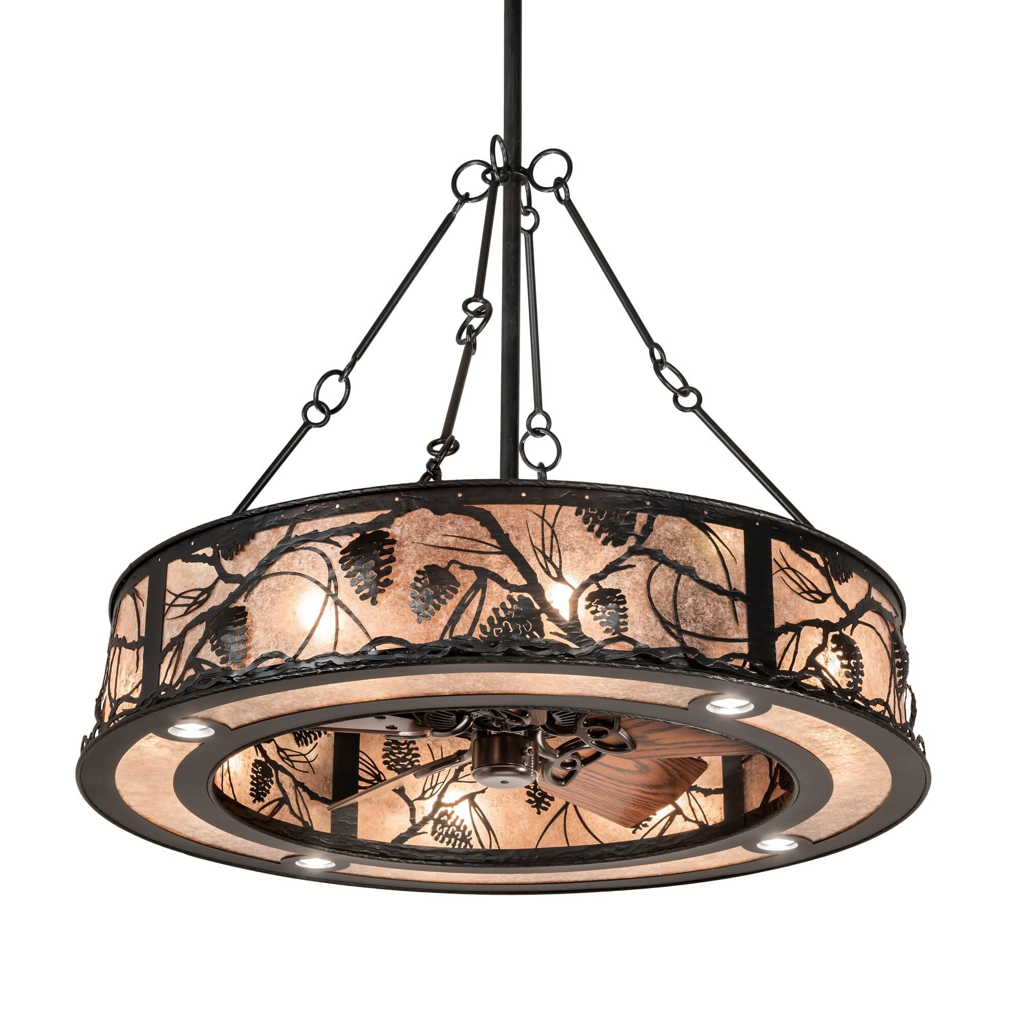 Whispering Pines 45 Inch 12 Light Chandelier