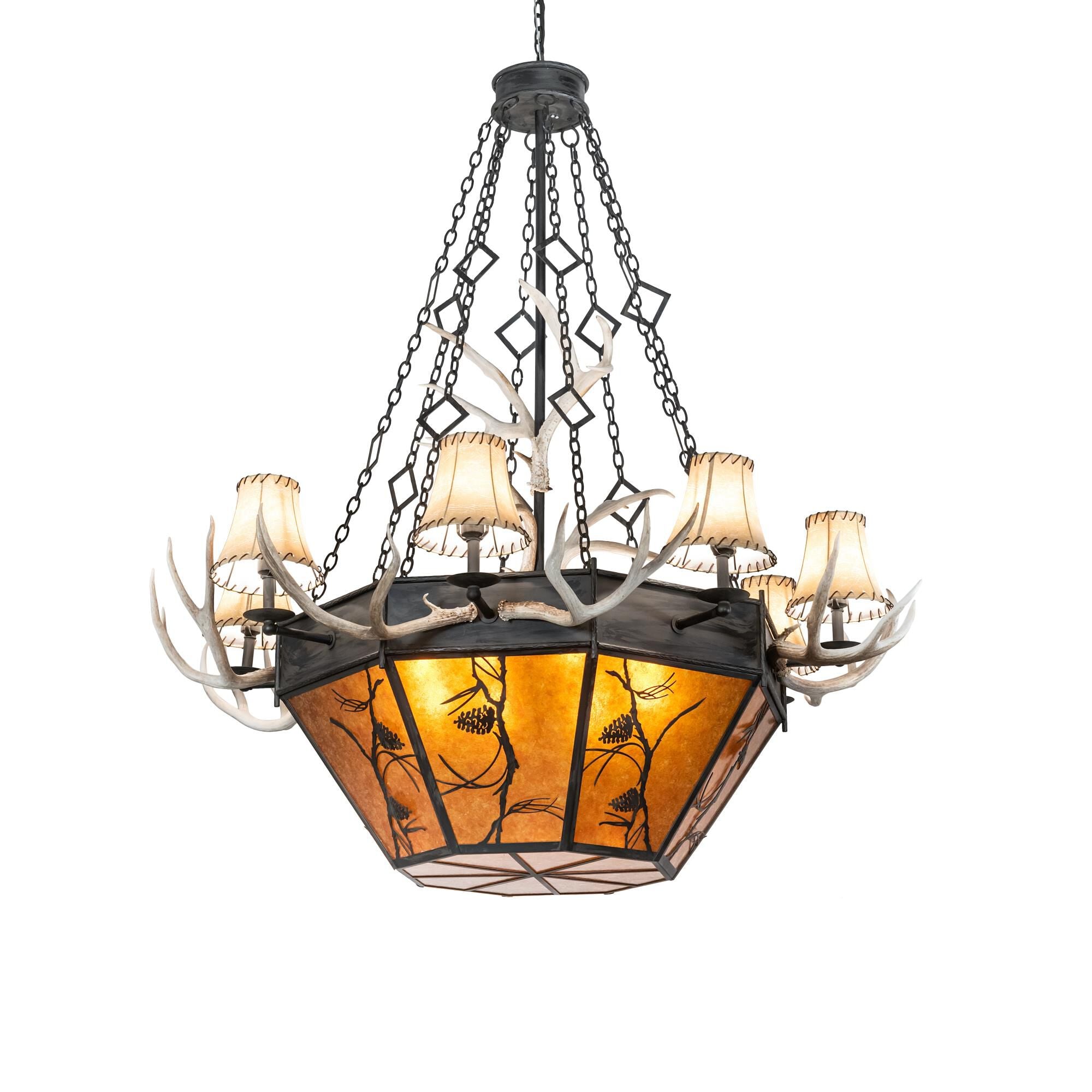 Whispering Pines 60 Inch 16 Light Chandelier