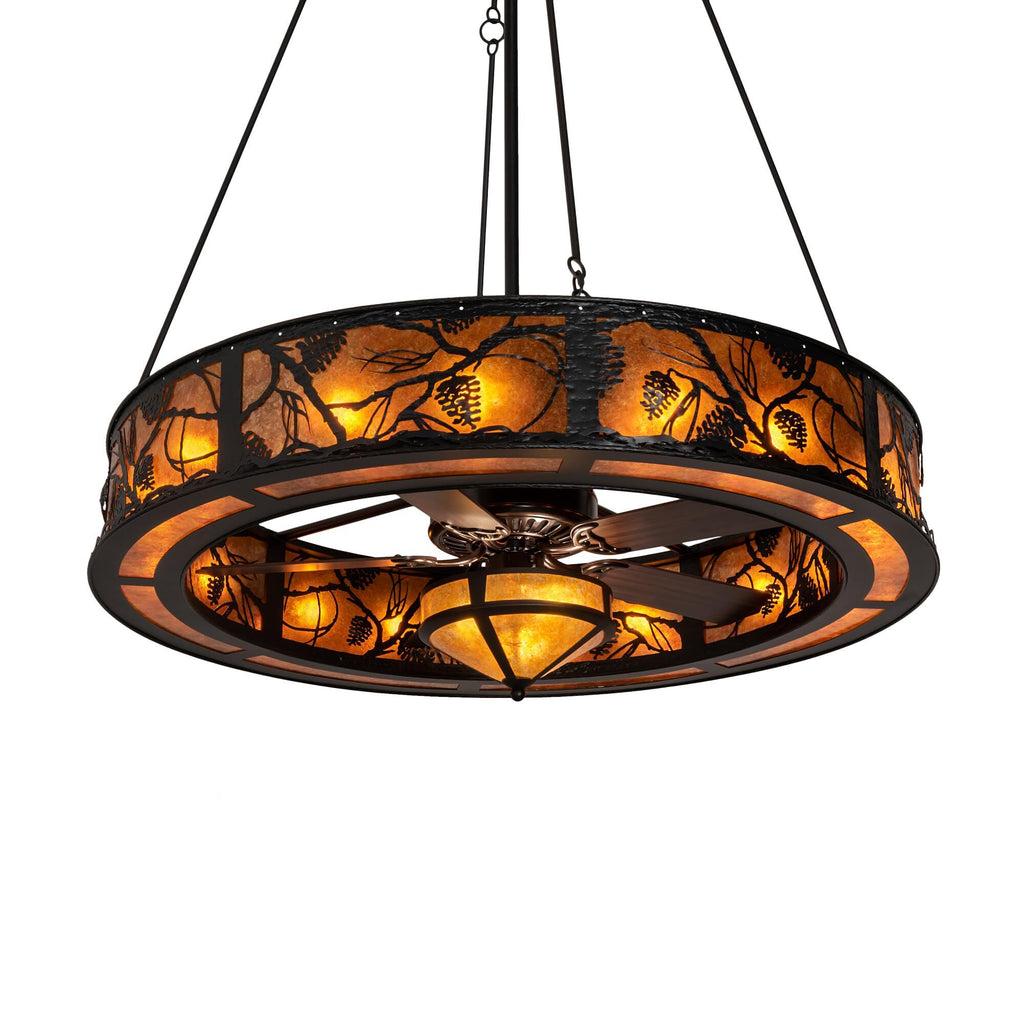 Whispering Pines 56 Inch 8 Light Chandelier