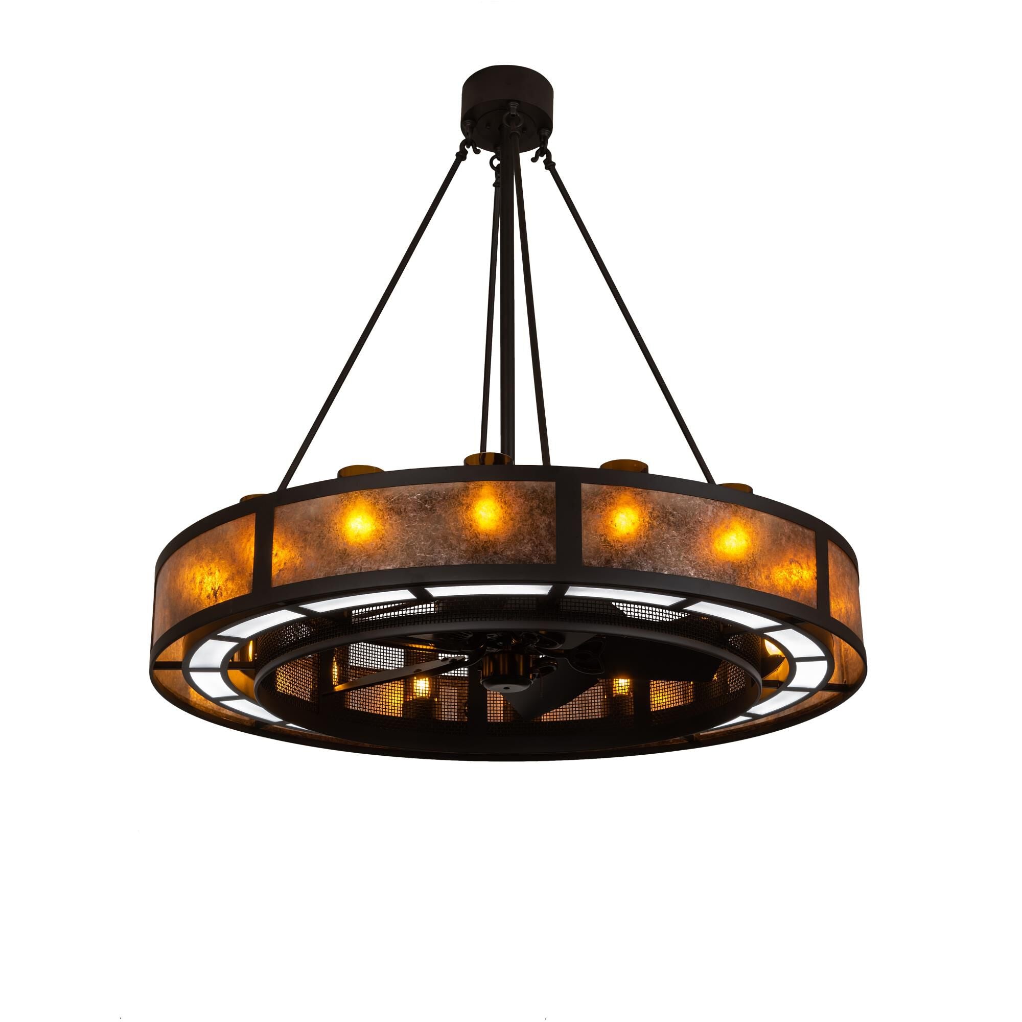 Smythe Craftsman 48 Inch 3 Light Chandelier