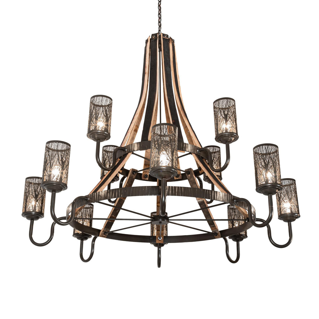 Barrel Stave 65 Inch 3 Light Chandelier