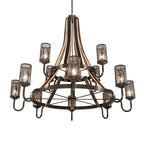 Barrel Stave 65 Inch 3 Light Chandelier