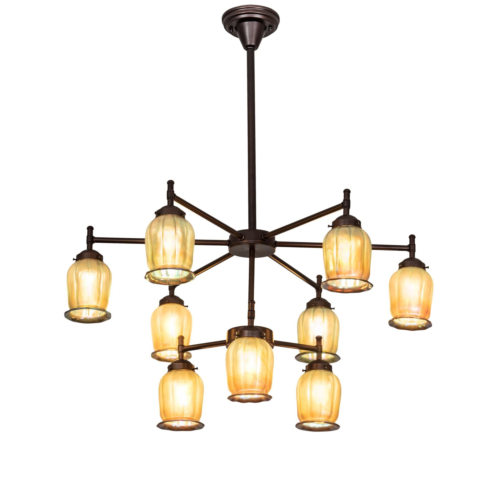 Revival 32 Inch 8 Light Chandelier