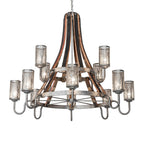 Barrel Stave 60 Inch 3 Light Chandelier