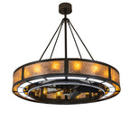 Smythe Craftsman 48 Inch 3 Light Chandelier
