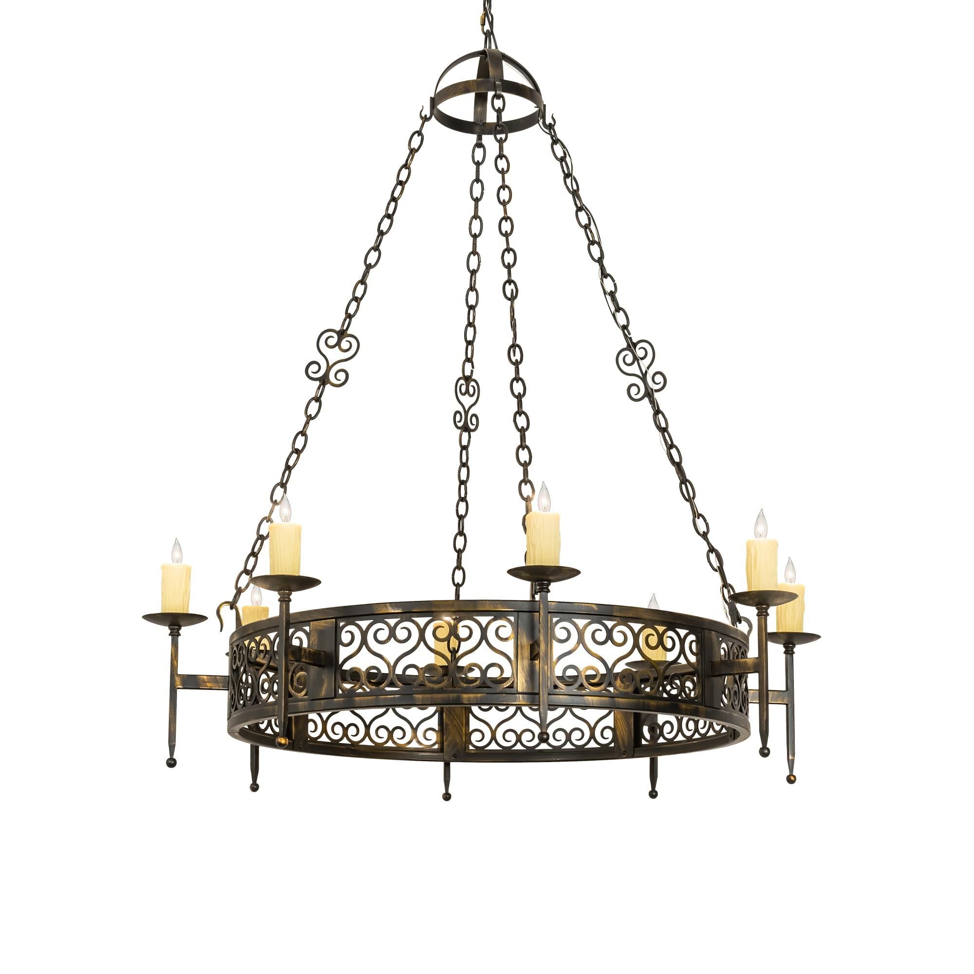 Toscano 48 Inch 6 Light Chandelier