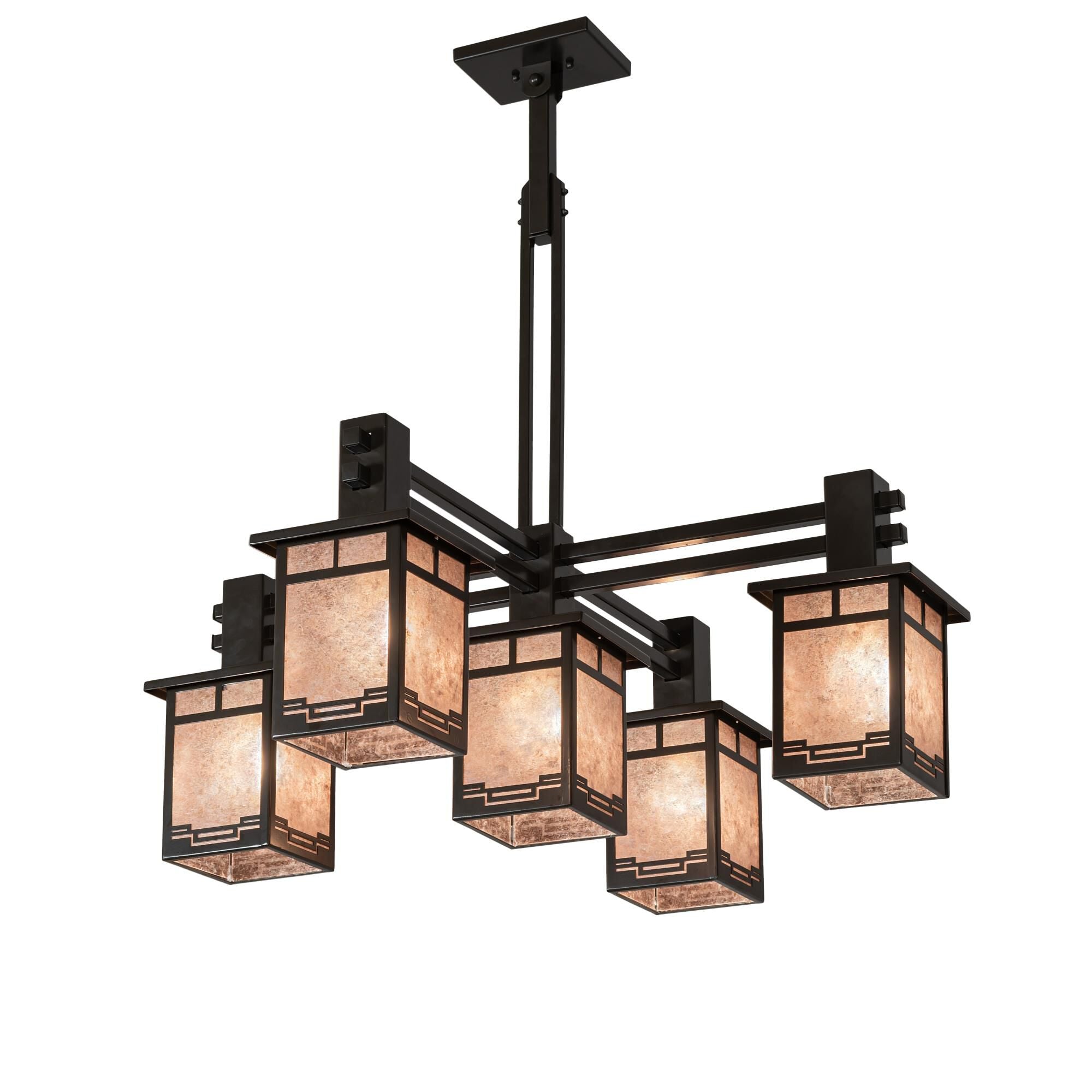 Roylance 51 Inch 6 Light Chandelier