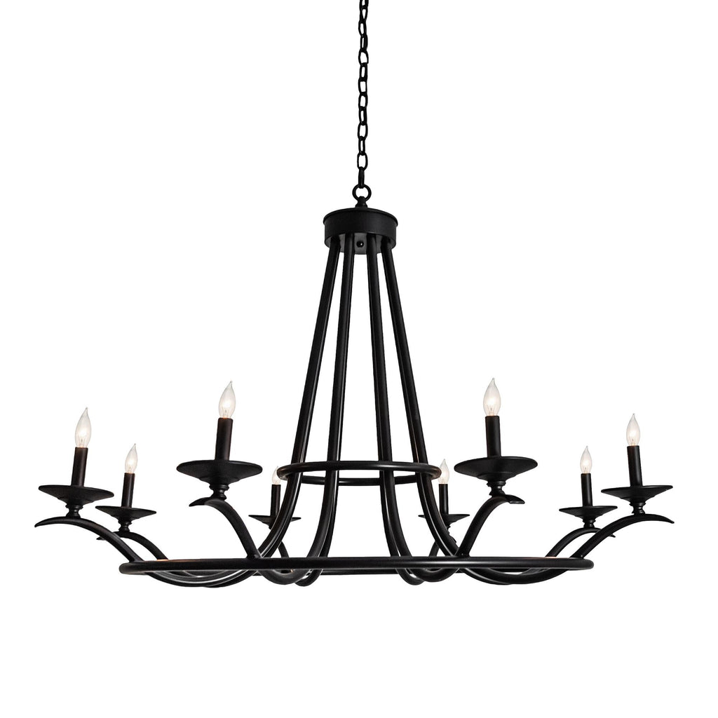 Octavia 48 Inch 10 Light Chandelier