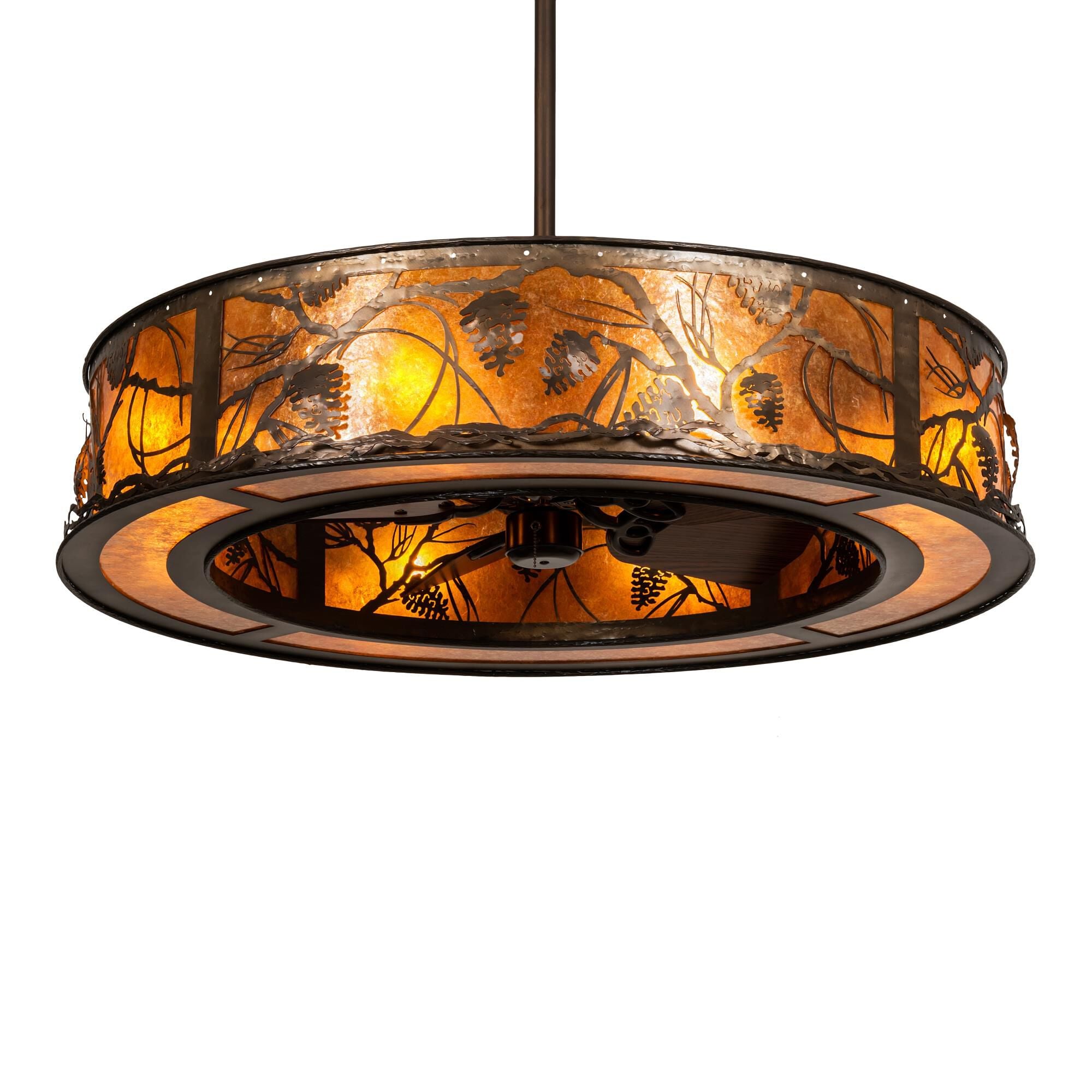 Whispering Pines 45 Inch 2 Light Chandelier