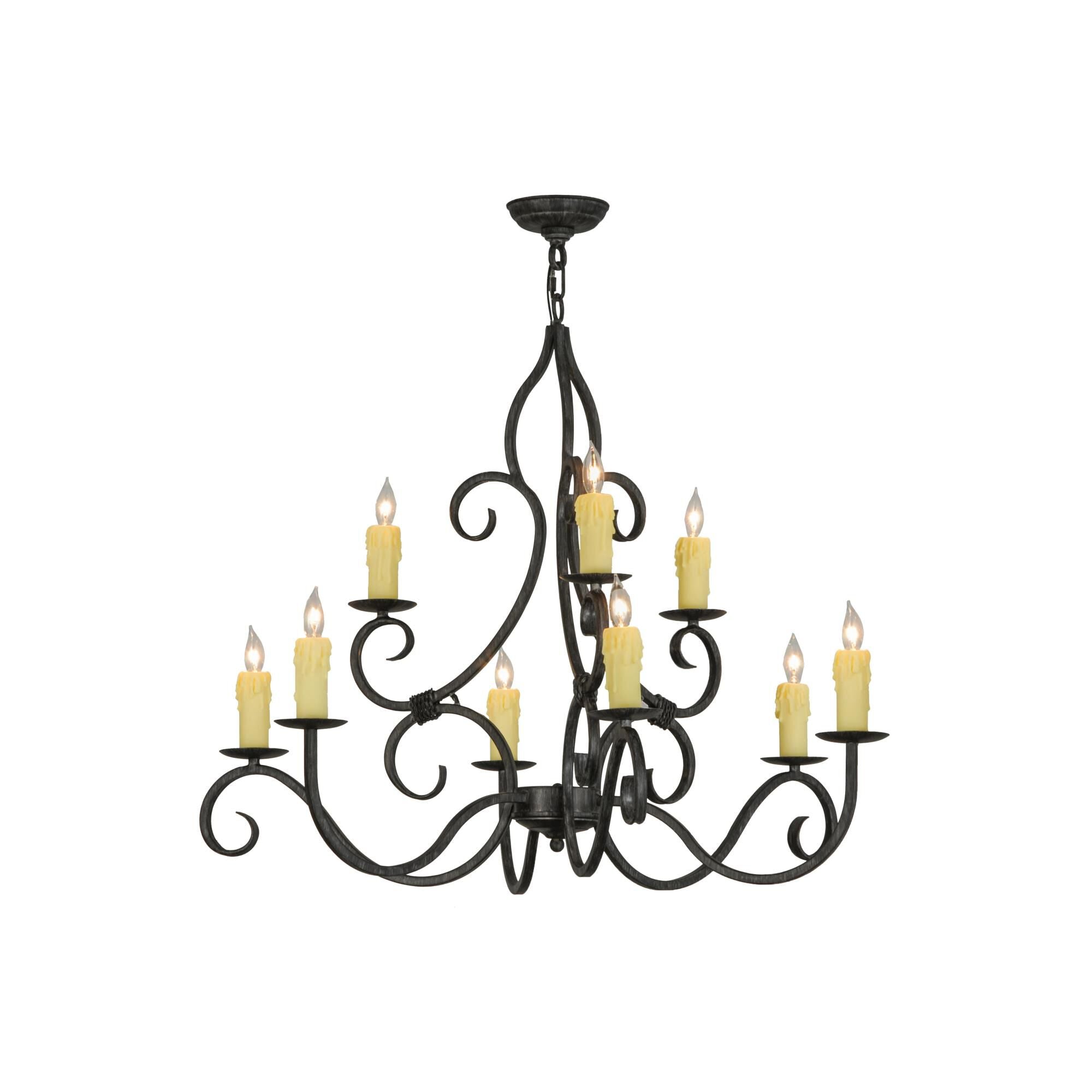 Clayton 36 Inch 9 Light Chandelier