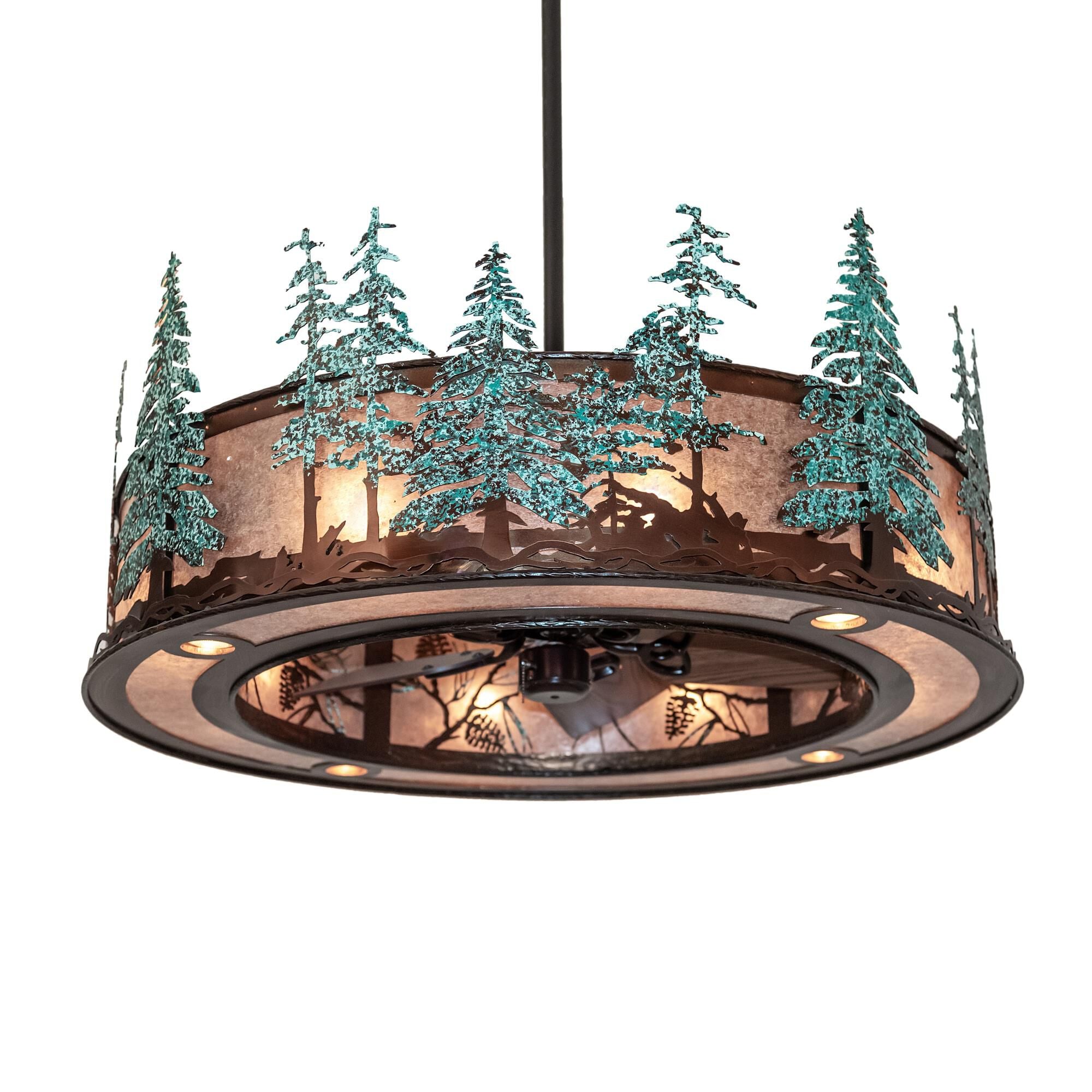Whispering Pines 44 Inch 9 Light Chandelier