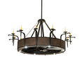 Costello 74 Inch 10 Light Chandelier