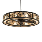 Whispering Pines 55 Inch 9 Light Chandelier