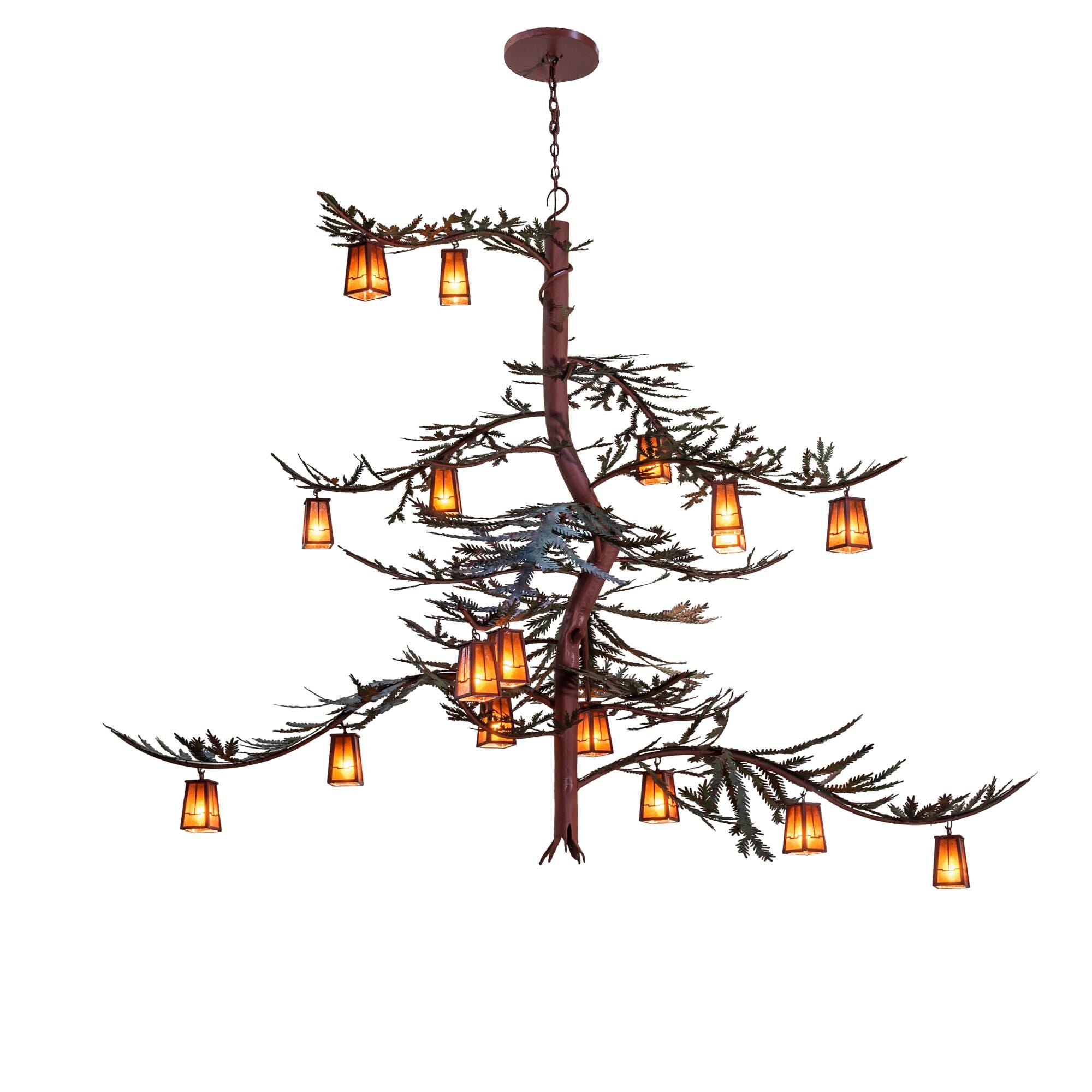 Pine Branch 101 Inch 3 Light Chandelier