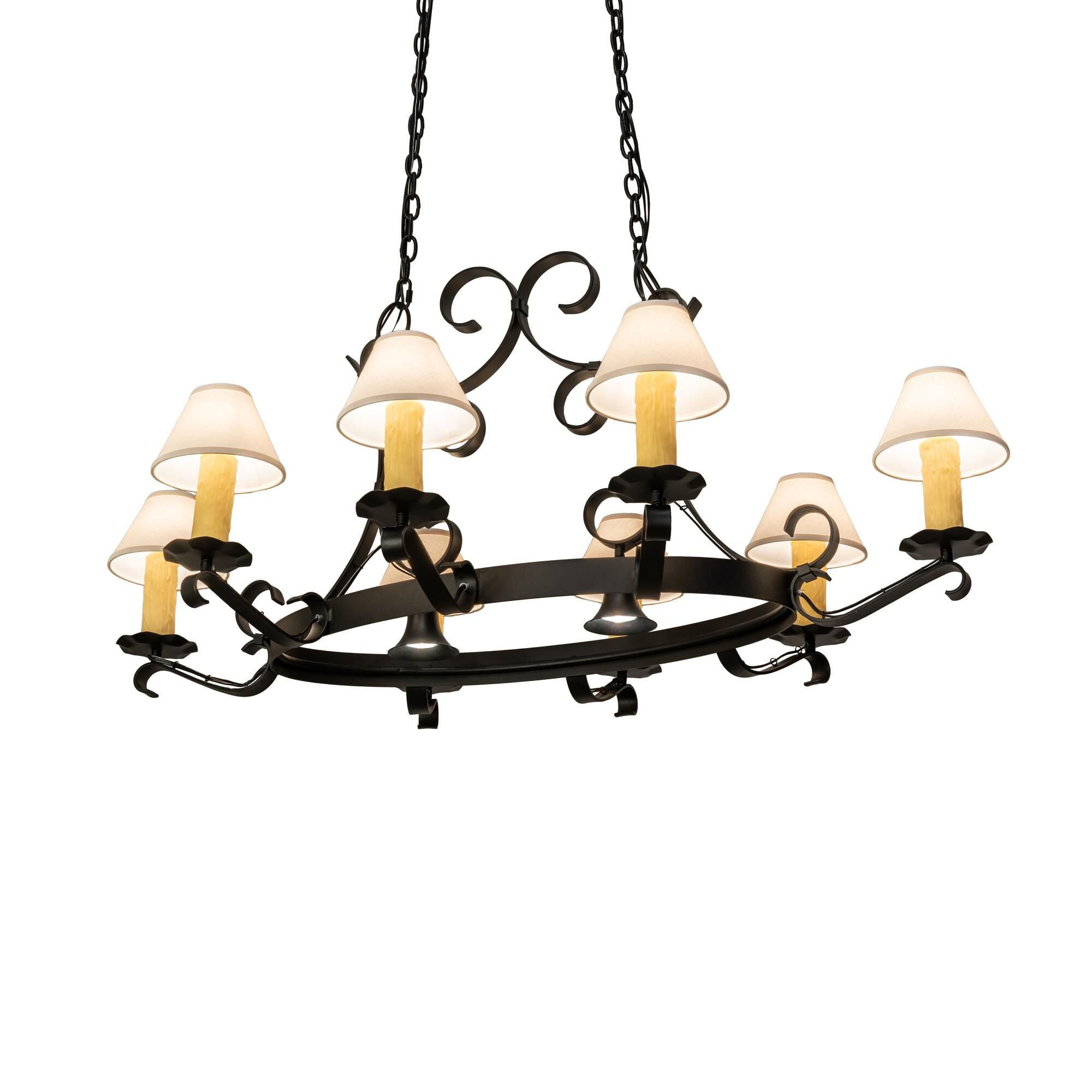 Handforged 56 Inch 8 Light Chandelier