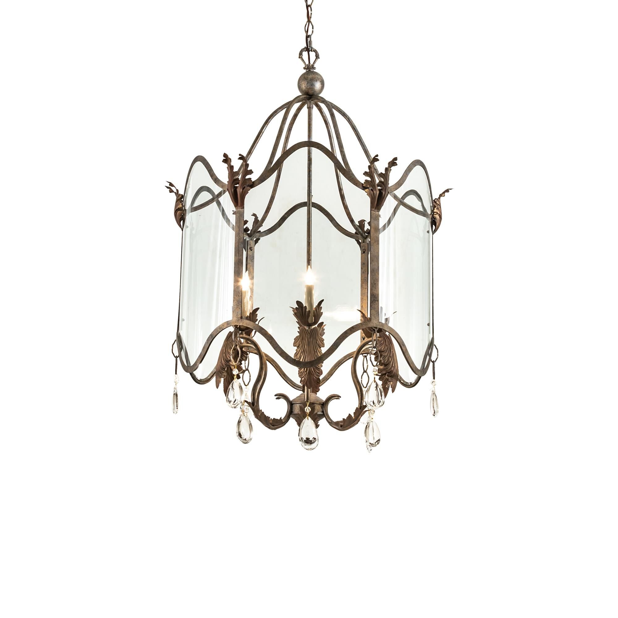 Lourdes 27 Inch 2 Light Chandelier